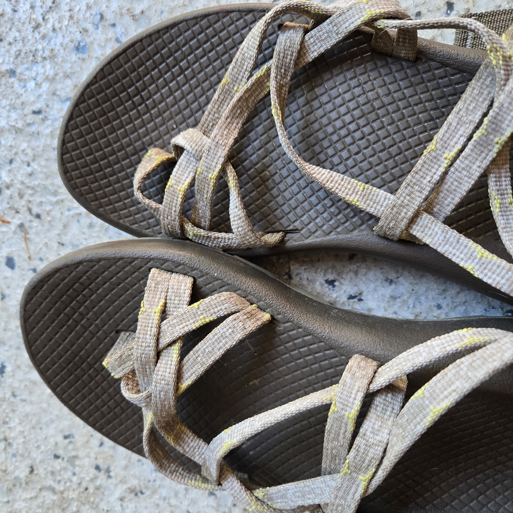 Chaco Tan and Brown Outdoor Sandals